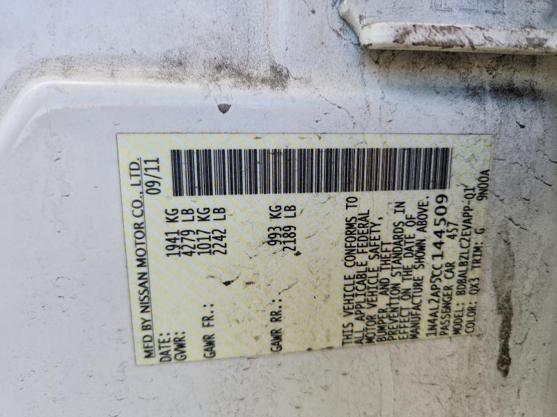 Aukcja sprzedaży 2012 Nissan Altima, vin: 1N4AL2AP5CC144509, numer aukcji: 55177136