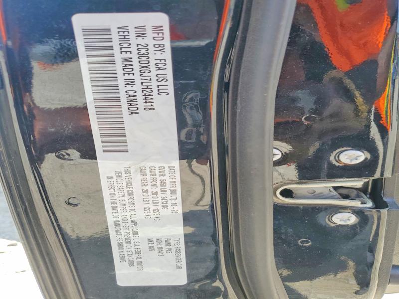 2020 Dodge Charger მანქანა იყიდება აუქციონზე, vin: 2C3CDXGJ7LH244418, აუქციონის ნომერი: 53988406