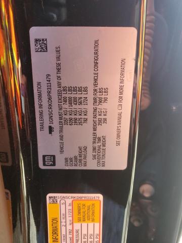 Продажа на аукционе авто 2023 Chevrolet Tahoe, vin: 1GNSCRKD6PR311479, номер лота: 52216146