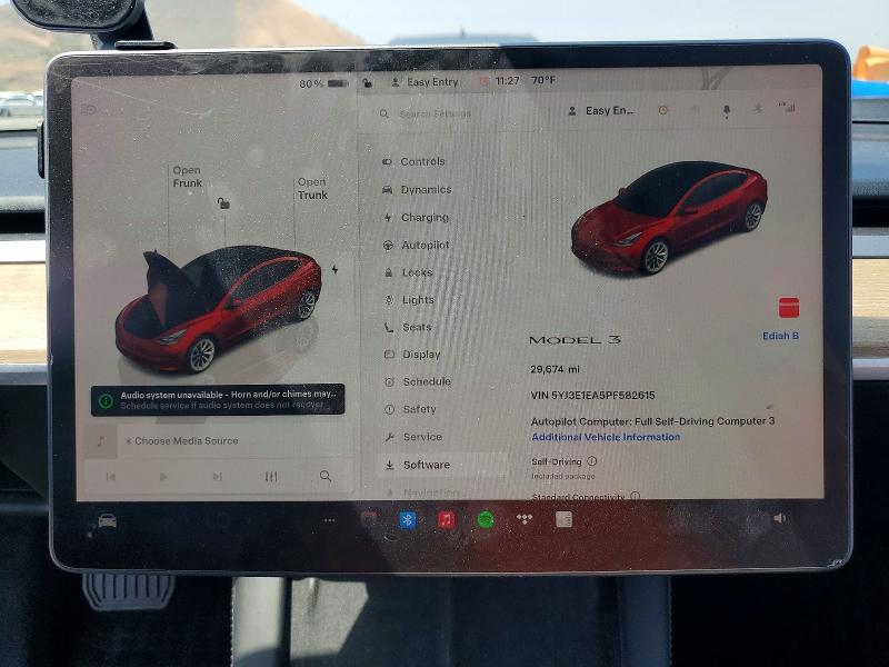 Продажа на аукционе авто 2023 Tesla Model 3, vin: 5YJ3E1EA5PF582615, номер лота: 52066736