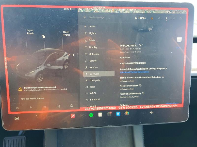 Aukcja sprzedaży 2023 Tesla Model Y, vin: 7SAYGAEE5PF614369, numer aukcji: 54878436