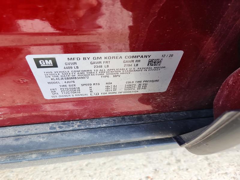 Aukcja sprzedaży 2021 Buick Encore, vin: KL4CJESB0MB349072, numer aukcji: 53524016