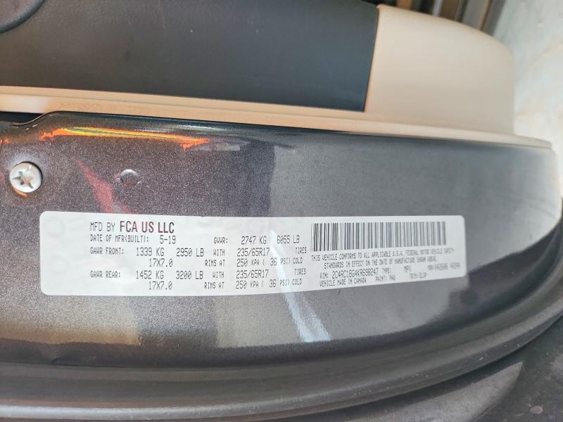 Aukcja sprzedaży 2019 Chrysler Pacifica, vin: 2C4RC1BG4KR698247, numer aukcji: 53438266