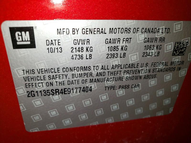 2014 Chevrolet Impala მანქანა იყიდება აუქციონზე, vin: 2G1135SR4E9177404, აუქციონის ნომერი: 52427776