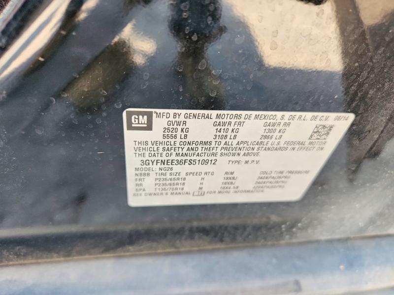 Продажа на аукционе авто 2015 Cadillac Srx, vin: 3GYFNEE36FS510912, номер лота: 54069506
