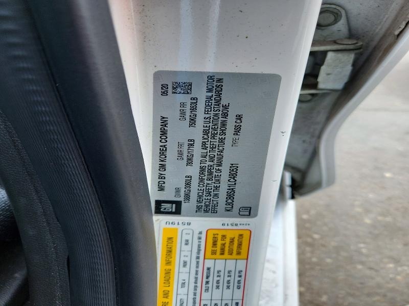 Продажа на аукционе авто 2020 Chevrolet Spark, vin: KL8CB6SA1LC480531, номер лота: 53352206