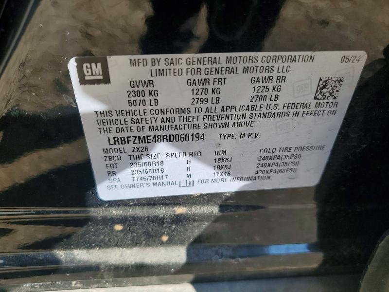Продаж на аукціоні авто 2024 Buick Envision, vin: LRBFZME48RD060194, номер лоту: 52569926