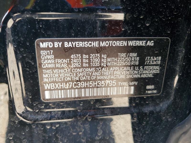 Продажа на аукционе авто 2017 Bmw X1, vin: WBXHU7C39H5H35795, номер лота: 53234896