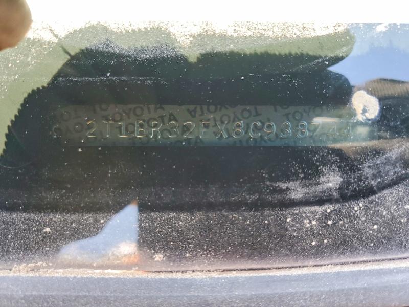 Продажа на аукционе авто 2008 Toyota Corolla, vin: 2T1BR32EX8C938744, номер лота: 54273516