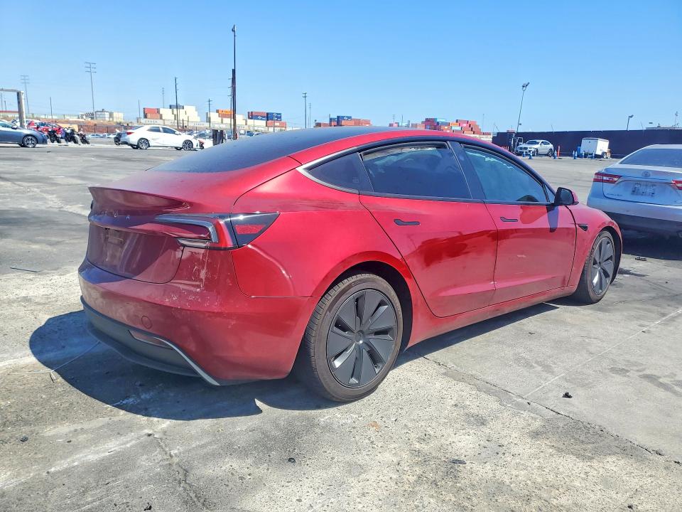 2025 Tesla Model 3 მანქანა იყიდება აუქციონზე, vin: 5YJ3E1EA5SF056607, აუქციონის ნომერი: 51911406