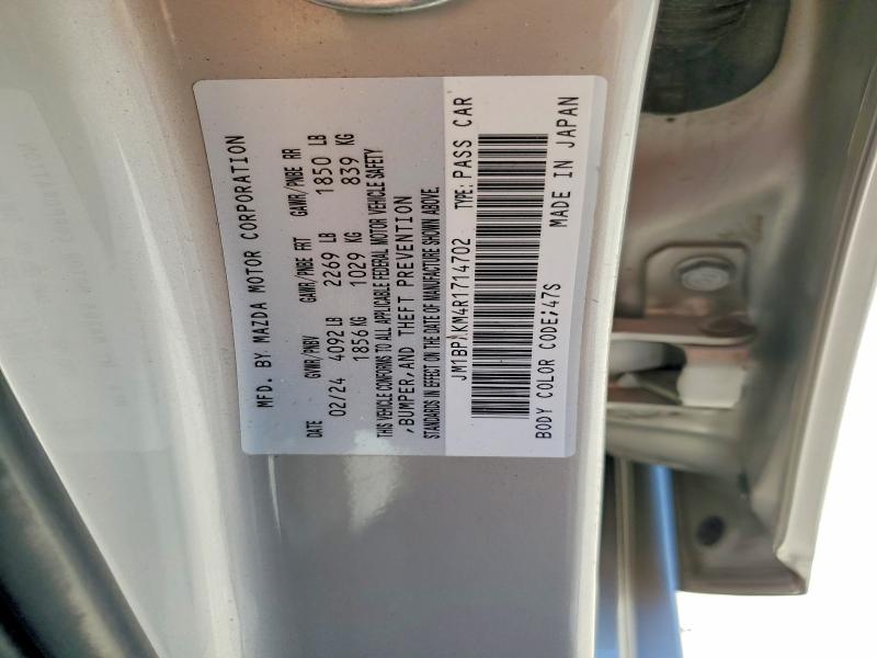 Aukcja sprzedaży 2024 Mazda 3, vin: JM1BPAKM4R1714702, numer aukcji: 52611826