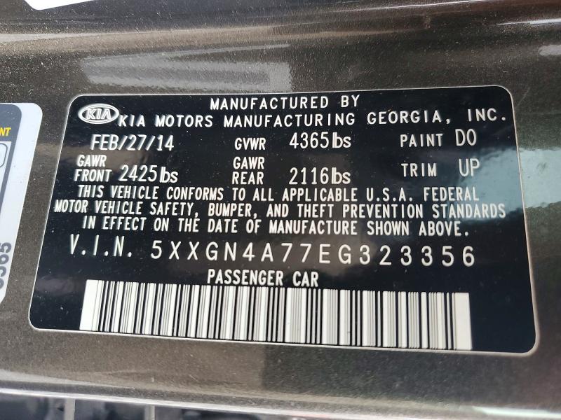 Продаж на аукціоні авто 2014 Kia Optima, vin: 5XXGN4A77EG323356, номер лоту: 54389346