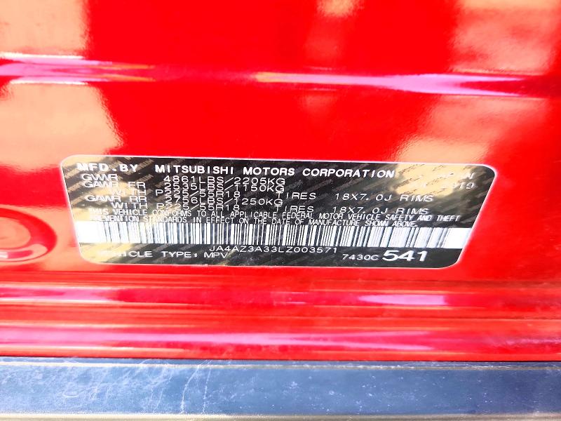 Aukcja sprzedaży 2020 Mitsubishi Outlander, vin: JA4AZ3A33LZ003571, numer aukcji: 51513196