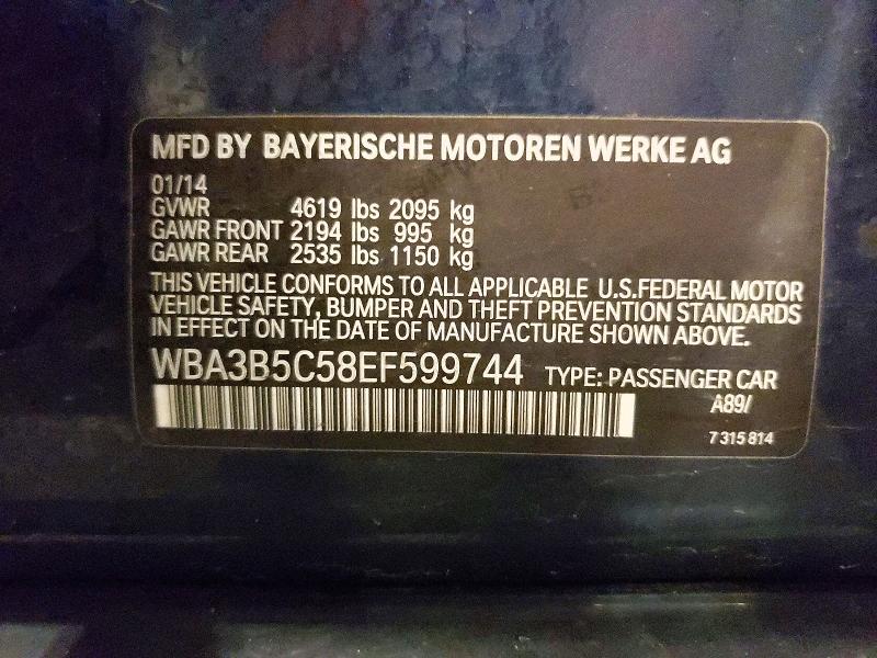 Aukcja sprzedaży 2014 Bmw 328, vin: WBA3B5C58EF599744, numer aukcji: 52226336
