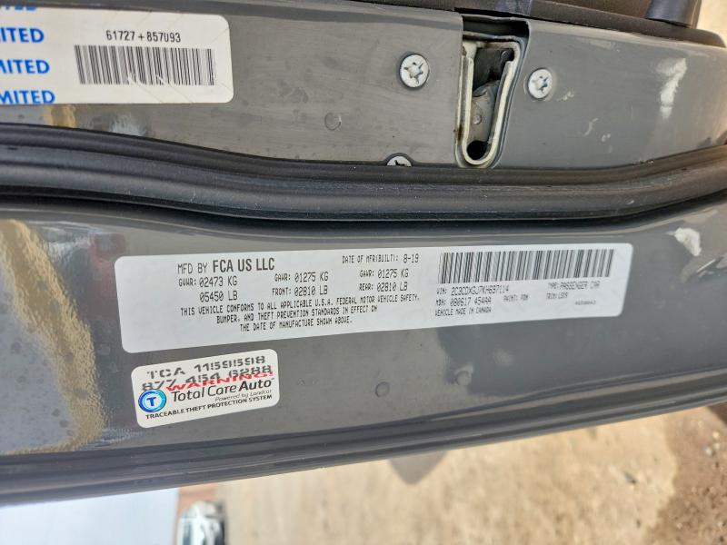 52377856 :رقم المزاد ، 2C3CDXGJ7KH697114 vin ، 2019 Dodge Charger مزاد بيع
