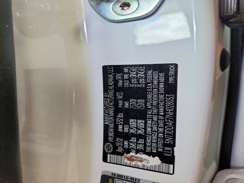Продаж на аукціоні авто 2022 Hyundai Santa Cruz, vin: 5NTJDDAF7NH028053, номер лоту: 53348766