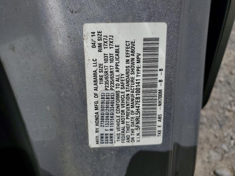Продажа на аукционе авто 2014 Honda Odyssey, vin: 5FNRL5H47EB100141, номер лота: 54071586