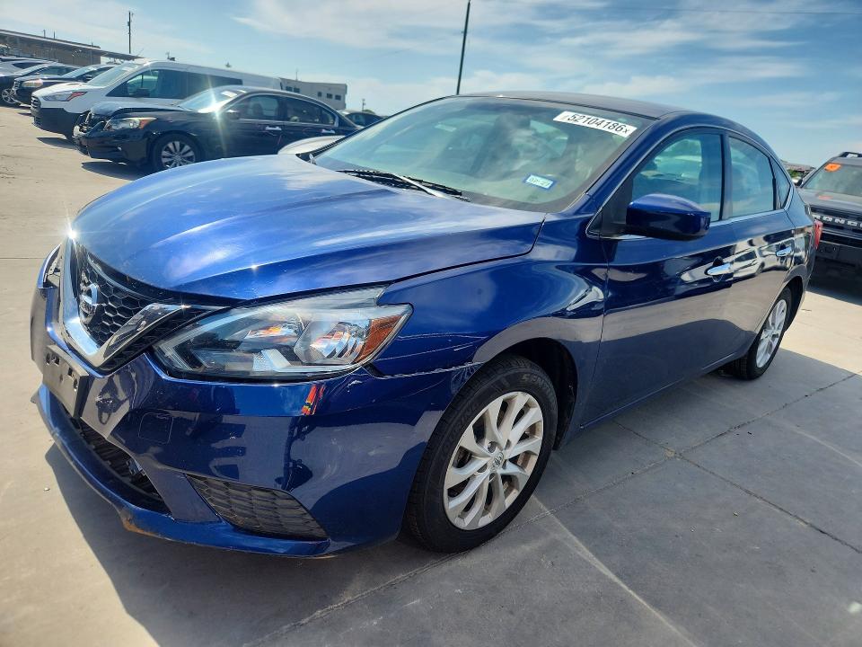 52104186 :رقم المزاد ، 3N1AB7APXKY410187 vin ، 2019 Nissan Sentra مزاد بيع