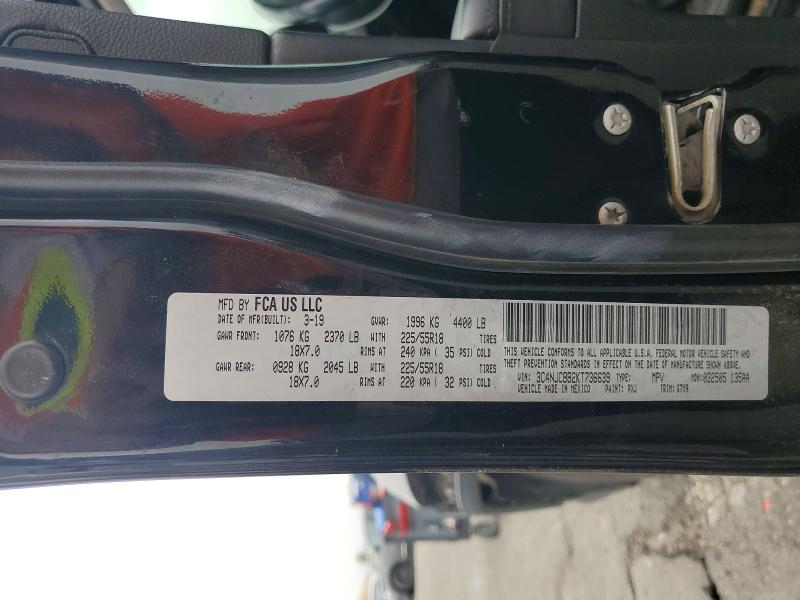 Продаж на аукціоні авто 2019 Jeep Compass, vin: 3C4NJCBB2KT736639, номер лоту: 53535056