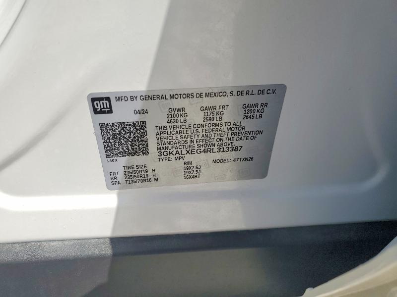 2024 Gmc Terrain მანქანა იყიდება აუქციონზე, vin: 3GKALXEG4RL313387, აუქციონის ნომერი: 52129186