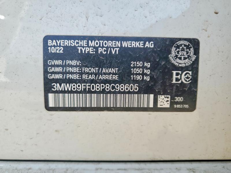 Продажа на аукционе авто 2023 Bmw 330xi, vin: 3MW89FF08P8C98605, номер лота: 51237226