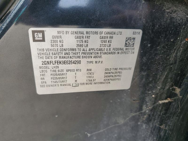 Aukcja sprzedaży 2014 Chevrolet Equinox, vin: 2GNFLFEK9E6264290, numer aukcji: 53623306