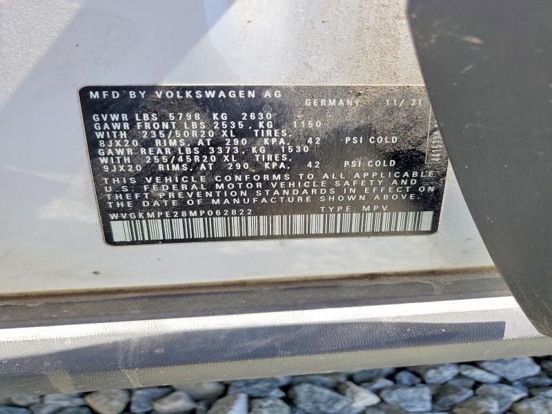 Aukcja sprzedaży 2021 Volkswagen Id.4, vin: WVGKMPE28MP062822, numer aukcji: 53242346