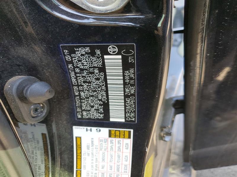 2019 Toyota Prius მანქანა იყიდება აუქციონზე, vin: JTDKARFU6K3079406, აუქციონის ნომერი: 54281116
