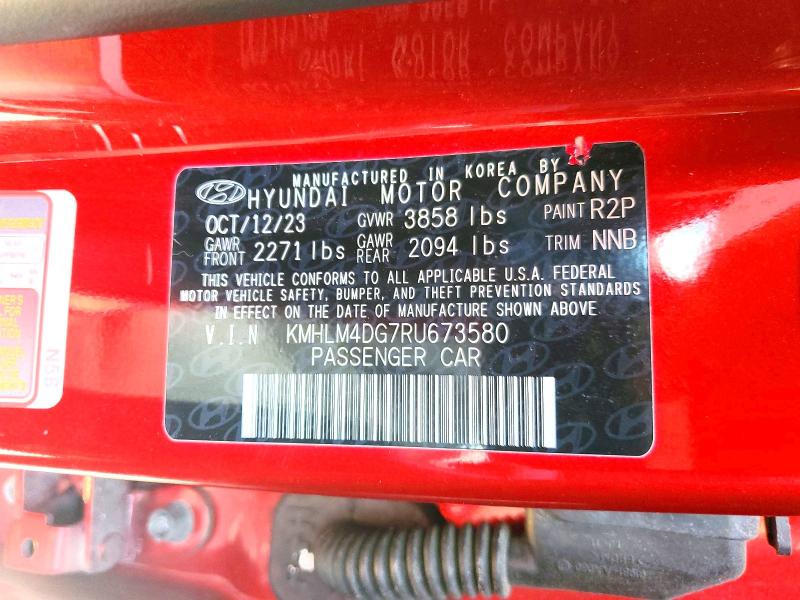 Aukcja sprzedaży 2024 Hyundai Elantra, vin: KMHLM4DG7RU673580, numer aukcji: 53613046