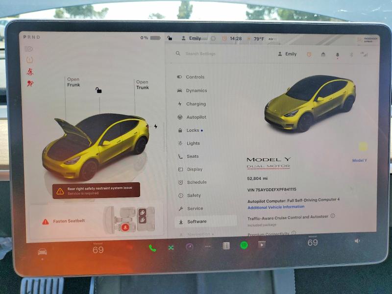 Aukcja sprzedaży 2023 Tesla Model Y, vin: 7SAYGDEFXPF841115, numer aukcji: 50361026