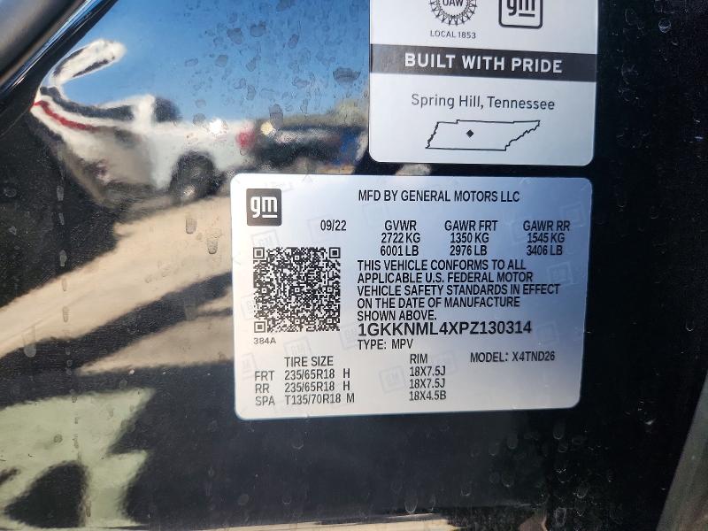 Aukcja sprzedaży 2023 Gmc Acadia, vin: 1GKKNML4XPZ130314, numer aukcji: 53782306