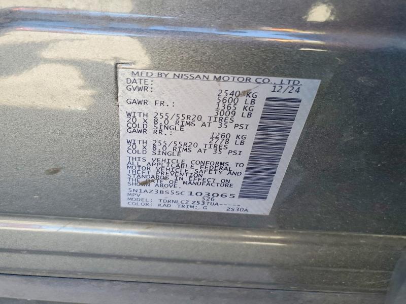 Продажа на аукционе авто 2025 Nissan Murano, vin: 5N1AZ3BS5SC103065, номер лота: 55070666