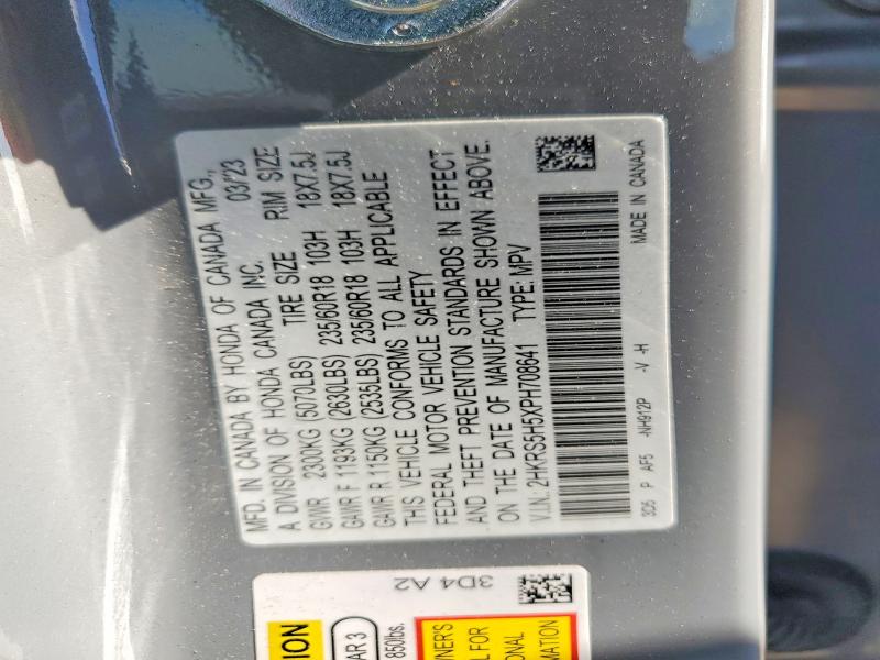 Продажа на аукционе авто 2023 Honda Cr-v, vin: 2HKRS5H5XPH708641, номер лота: 53423806