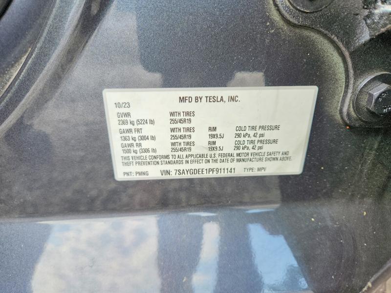Продажа на аукционе авто 2023 Tesla Model Y, vin: 7SAYGDEE1PF911141, номер лота: 55048276