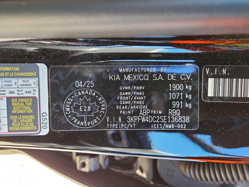 Aukcja sprzedaży 2025 Kia K4, vin: 3KPFW4DC2SE136838, numer aukcji: 54485176