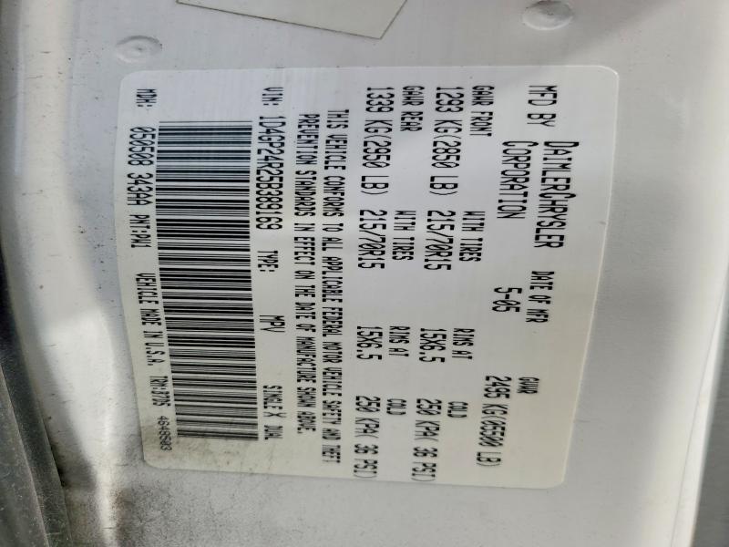 Aukcja sprzedaży 2005 Dodge Grand Caravan, vin: 1D4GP24R25B389169, numer aukcji: 52192986