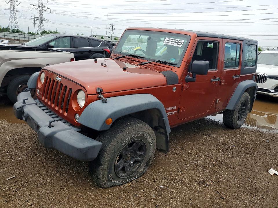 2014 Jeep Wrangler Unlimited მანქანა იყიდება აუქციონზე, vin: 1C4BJWKG6EL242834, აუქციონის ნომერი: 53969046