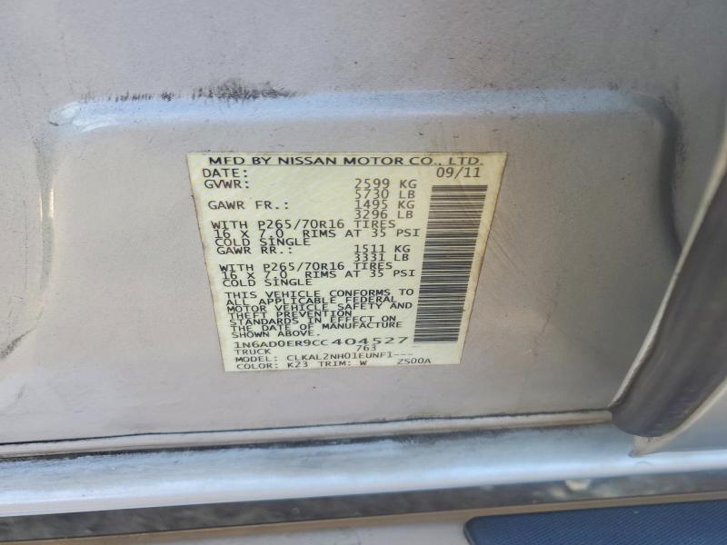 Продаж на аукціоні авто 2012 Nissan Frontier, vin: 1N6AD0ER9CC404527, номер лоту: 54479026
