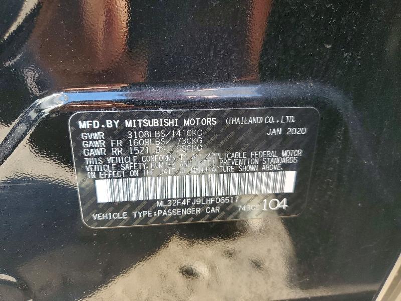 Продаж на аукціоні авто 2020 Mitsubishi Mirage, vin: ML32F4FJ9LHF06517, номер лоту: 53782036