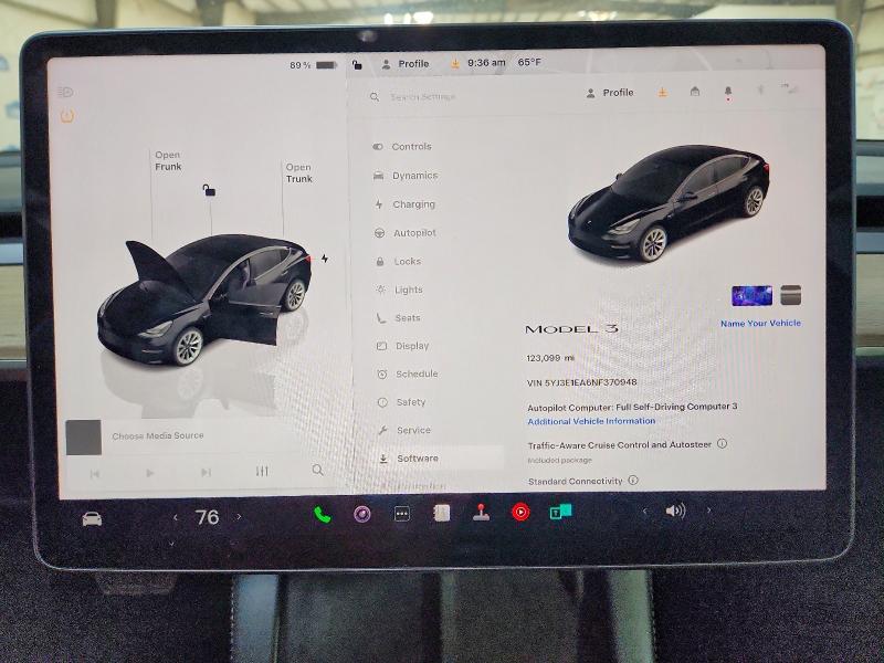 2022 Tesla Model 3 მანქანა იყიდება აუქციონზე, vin: 5YJ3E1EA6NF370948, აუქციონის ნომერი: 53898686
