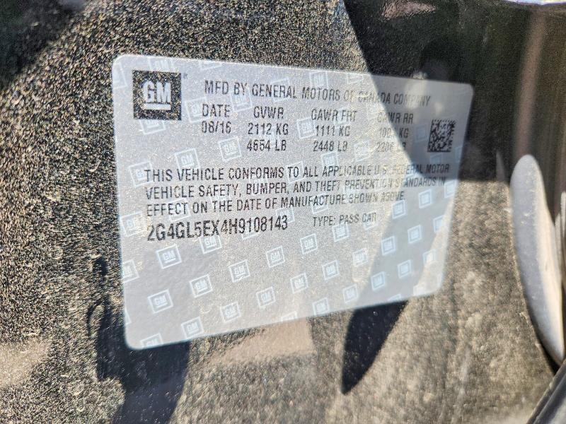 Продаж на аукціоні авто 2017 Buick Regal, vin: 2G4GL5EX4H9108143, номер лоту: 52810636