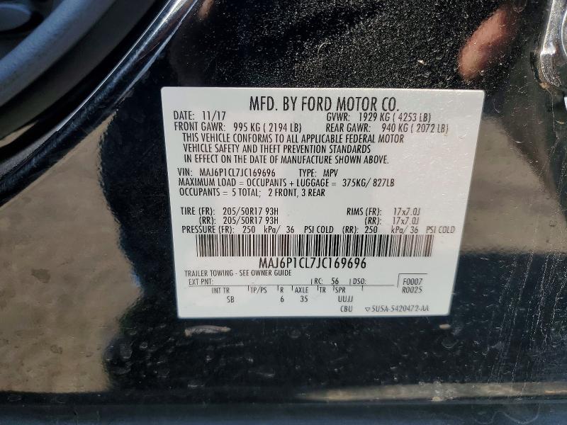 Продажа на аукционе авто 2018 Ford Ecosport, vin: MAJ6P1CL7JC169696, номер лота: 54481376