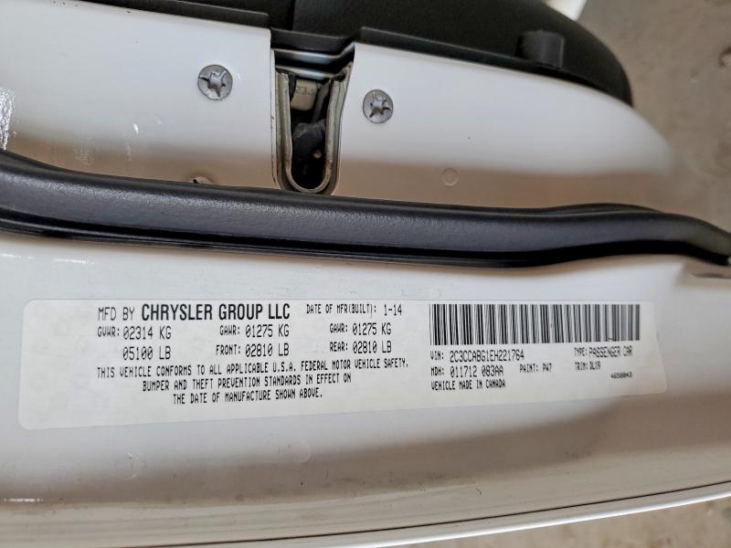 Продаж на аукціоні авто 2014 Chrysler 300, vin: 2C3CCABG1EH221764, номер лоту: 52502696