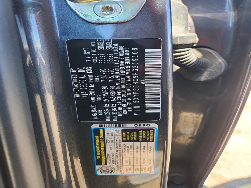 Aukcja sprzedaży 2022 Kia Telluride, vin: 5XYP5DHC9NG219109, numer aukcji: 53603876