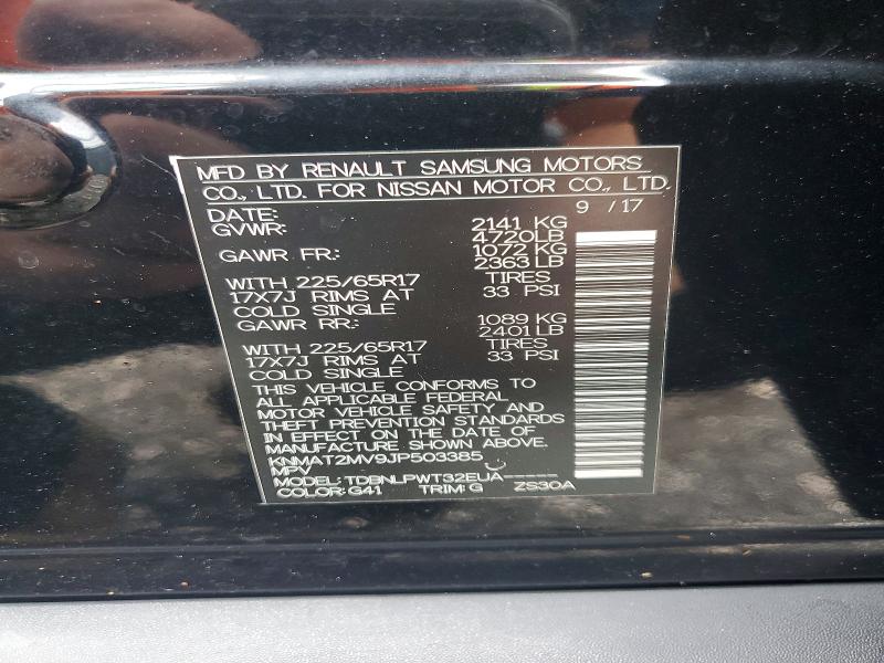 Aukcja sprzedaży 2018 Nissan Rogue, vin: KNMAT2MV9JP503385, numer aukcji: 54293876