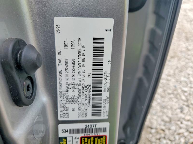 Aukcja sprzedaży 2025 Toyota Sequoia, vin: 7SVAAABAXSX065581, numer aukcji: 51532636