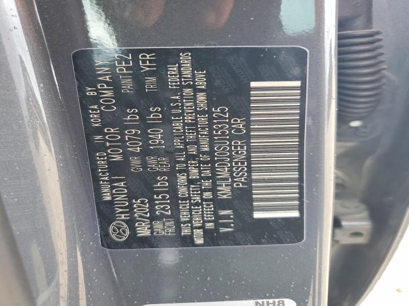 54596606 :رقم المزاد ، KMHLM4DJ0SU153125 vin ، 2025 Hyundai Elantra Hybrid مزاد بيع