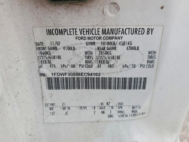 Aukcja sprzedaży 2008 Ford F350 Super Duty, vin: 1FDWF30588EC94182, numer aukcji: 53878926