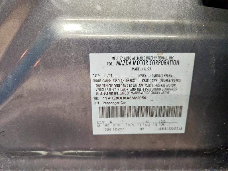 Продаж на аукціоні авто 2010 Mazda 6, vin: 1YVHZ8BH8A5M22056, номер лоту: 52741496