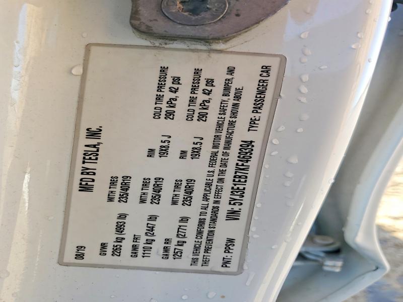 Aukcja sprzedaży 2019 Tesla Model 3, vin: 5YJ3E1EB7KF469394, numer aukcji: 53092106